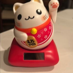 Lucky Cat Solar Bobblehead